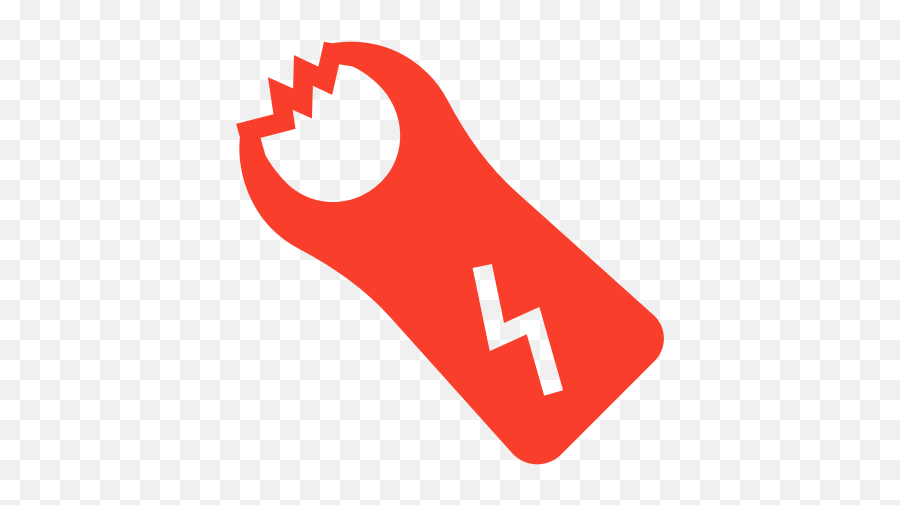 Crime Electrical Police Shock Taser - Horizontal Emoji,Security Emoji