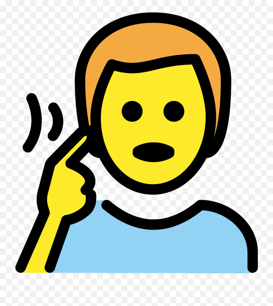 Deaf Person Emoji - Clipart Free Deaf Woman,Man Emojis