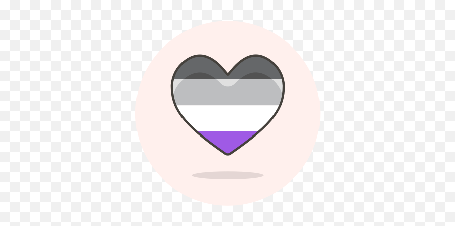 Asexual Heart Icon - Girly Emoji,Asexual Heart Emoji