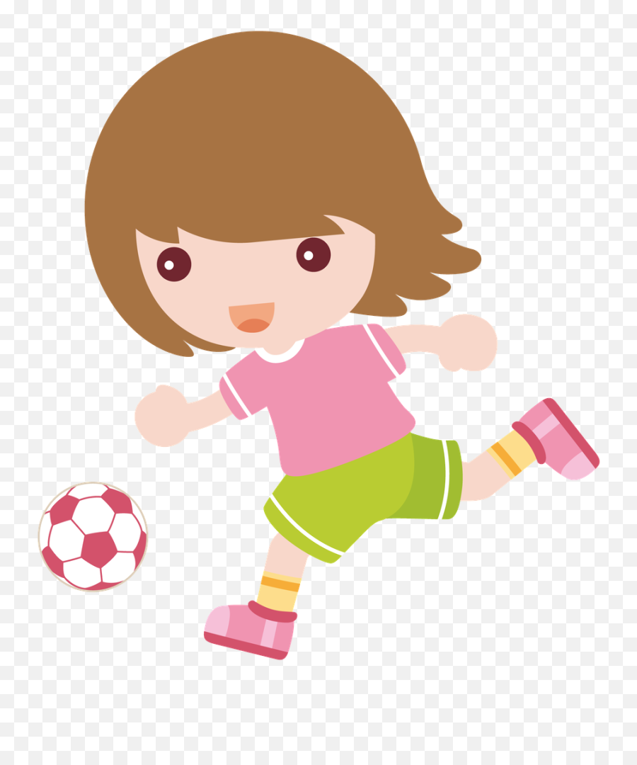 Minus Cute Clipart Girl Dancing Child Doll Womenu0027s - Football Girl Kid Png Emoji,Free Soccer No Bikini Emoji