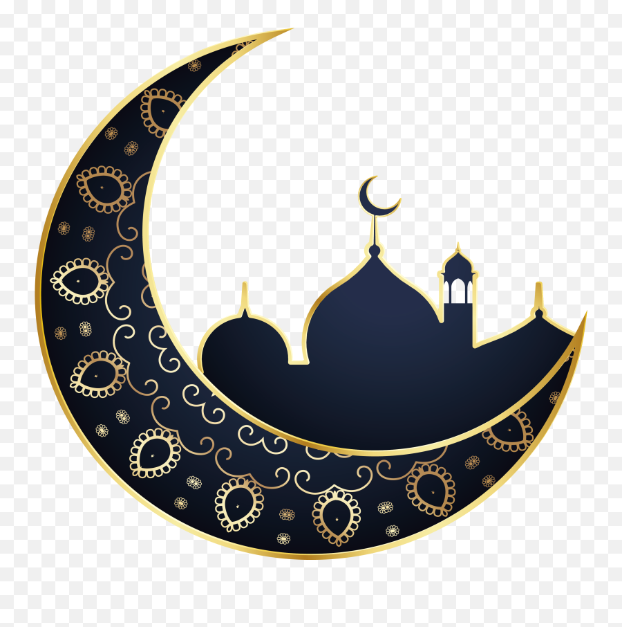Download Mubarak Of Mosque Ramadan - Transparent Eid Moon Png Emoji,Emoji Crescent Moon July 17