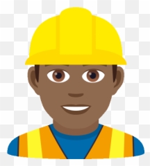 Construction Worker Joypixels Gif - Safety Gif With Hard Hat Emoji,Construction Hat Emoji
