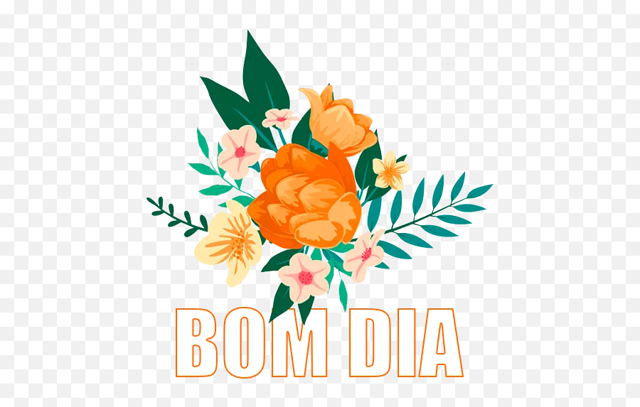 Figurinhas De Bom Dia Para Whatsapp 100 Stickers Bom - Disigns Clipart Flowers Transparent Emoji,Emoticons Bom Dia Para Msn