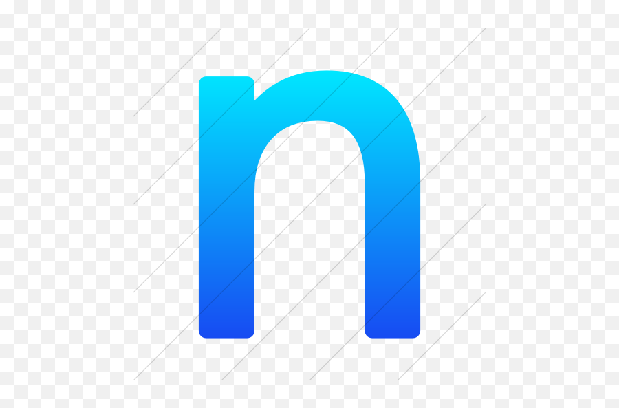 Iconsetc Simple Ios Blue Gradient Alphanumerics Lowercase - Blue Lowercase Letter N Png Emoji,Emoticons Letter N