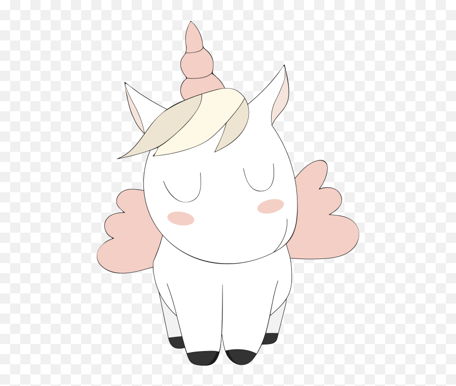 Cute Unicorn Clipart Free Svg File - Fictional Character Emoji,Unicorn Emoji Silhouette