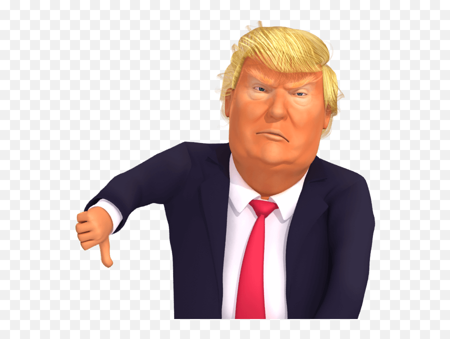 Trumpstickers Thumb - Trump Thumbs Down Png Emoji,Down Emoji