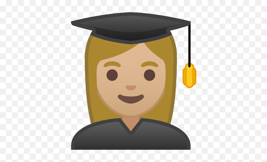 U200d Woman Student Emoji With Medium - Light Skin Tone Meaning Student Emoji,U2 Emoticon