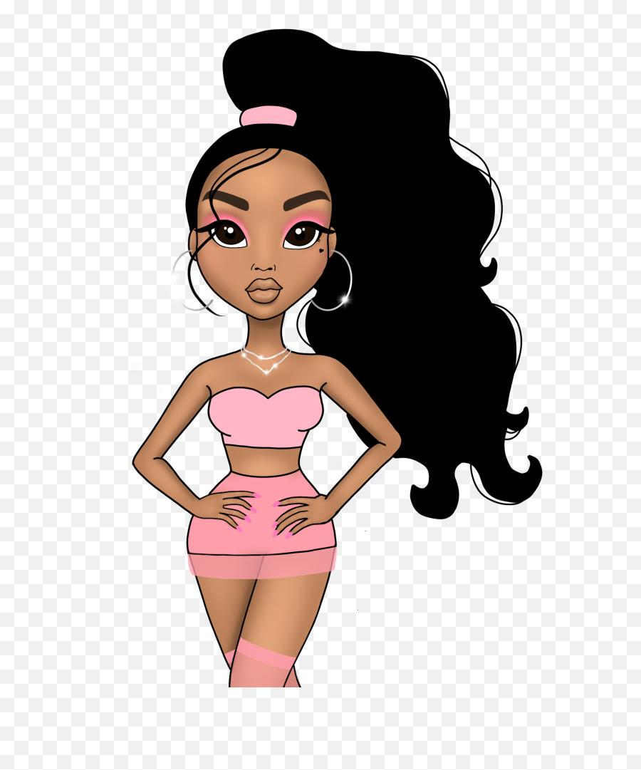 Pin - Ariana Grande Cartoon Black Girl Emoji,Ariana Grande Custom Emojis For Pc