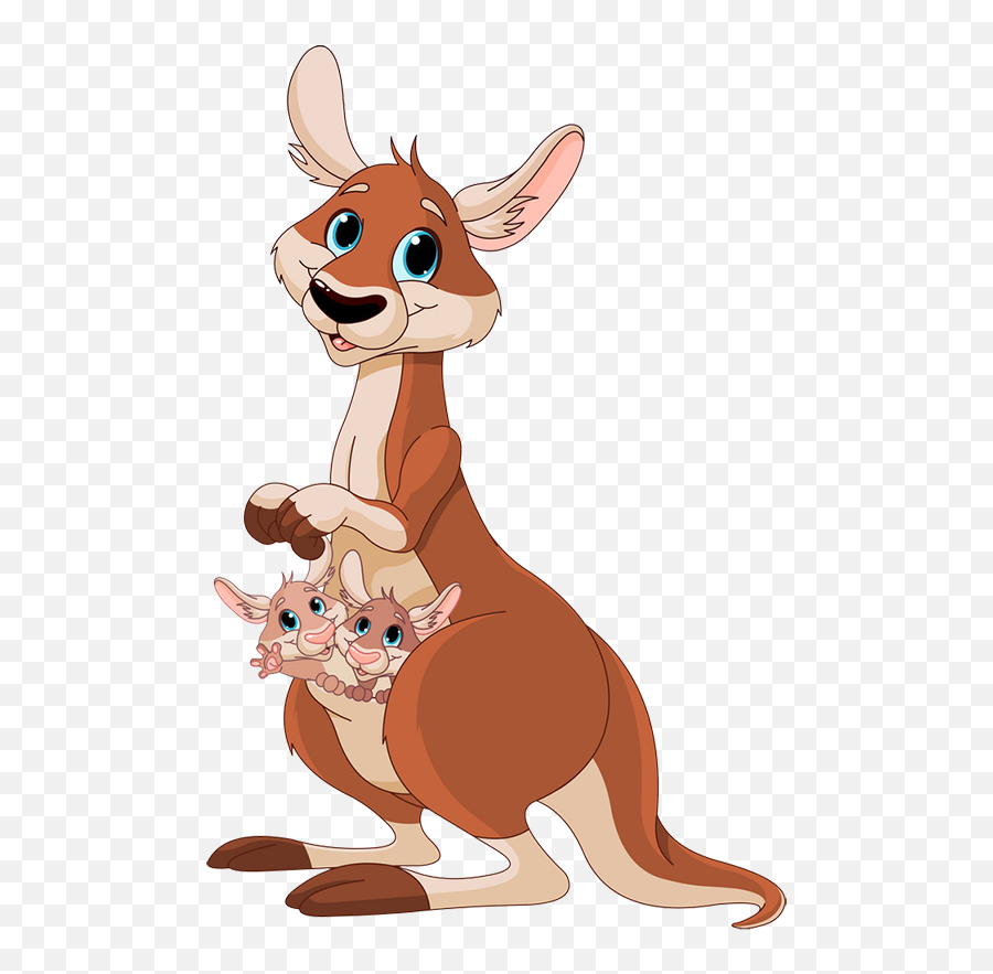 Cute Animal Clipart Cute Animals - Story Of A Kangaroo Emoji,Animal Emojis Vector