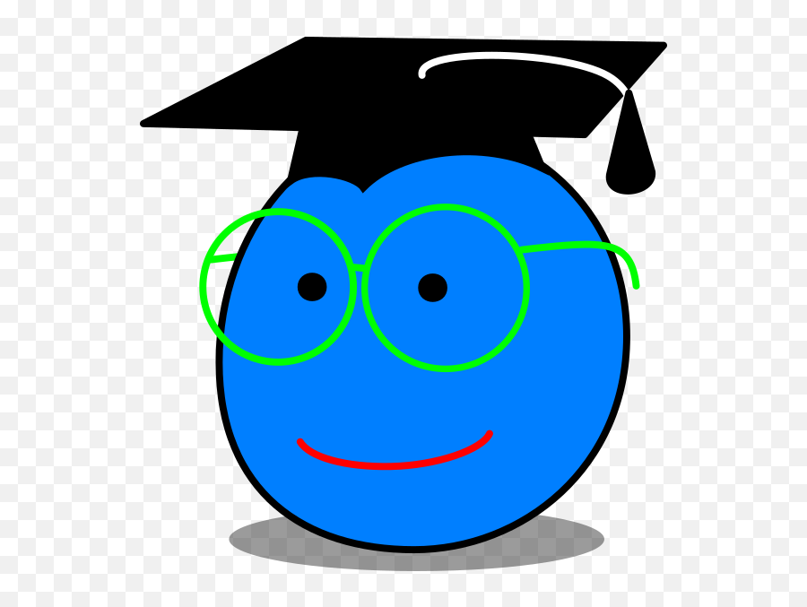 Smart Clip Art At Clker - Post Graduate Smile Emoji,Disco Ball Emoticon