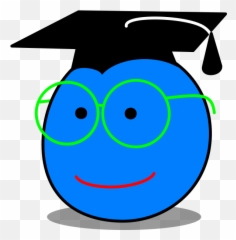 Smart Clip Art At Clker - Post Graduate Smile Emoji,Disco Ball Emoticon