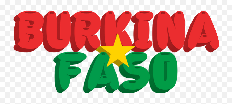 Burkina Faso Lettering With Flag - Starbuds Emoji,Burkian Faso Emoji