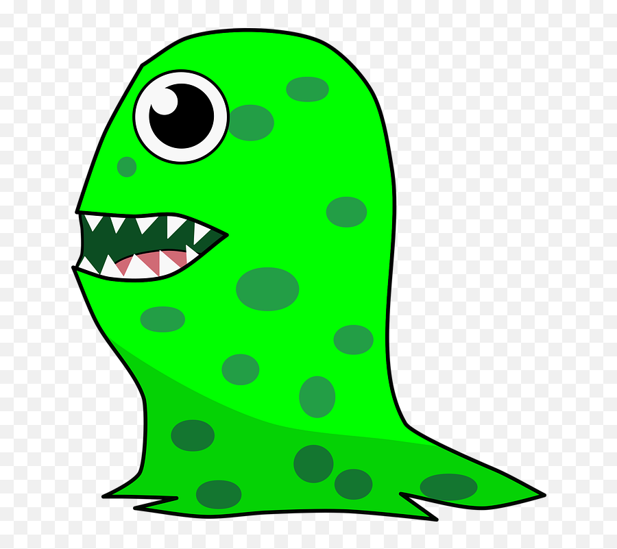 Free Photo Doodle Green Alien Monster - Dot Emoji,Doodle Monster Emotions