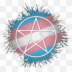 Transgender Pride Pentacle - Pansexual Backgrounds Emoji,Cross Emoticon Number Pad