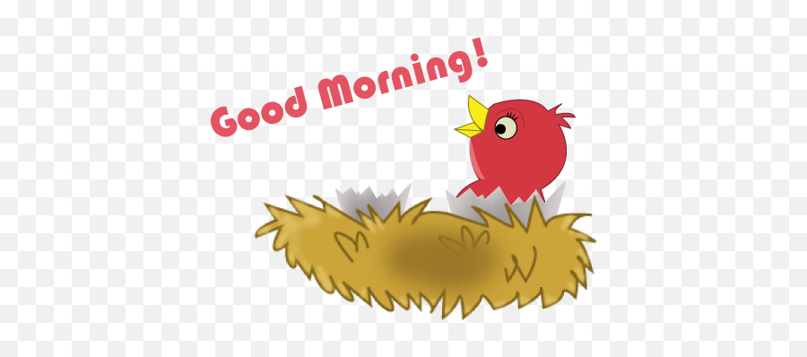Free Good Cliparts Download Free Clip Art Free Clip Art On - Cartoon Bird Nest Gif Emoji,Good Morning Emoticon