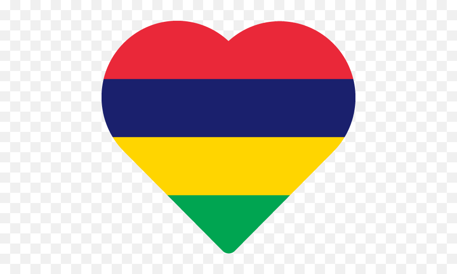 Flag Of Mauritius - Girly Emoji,Heart Emoticon Paypal