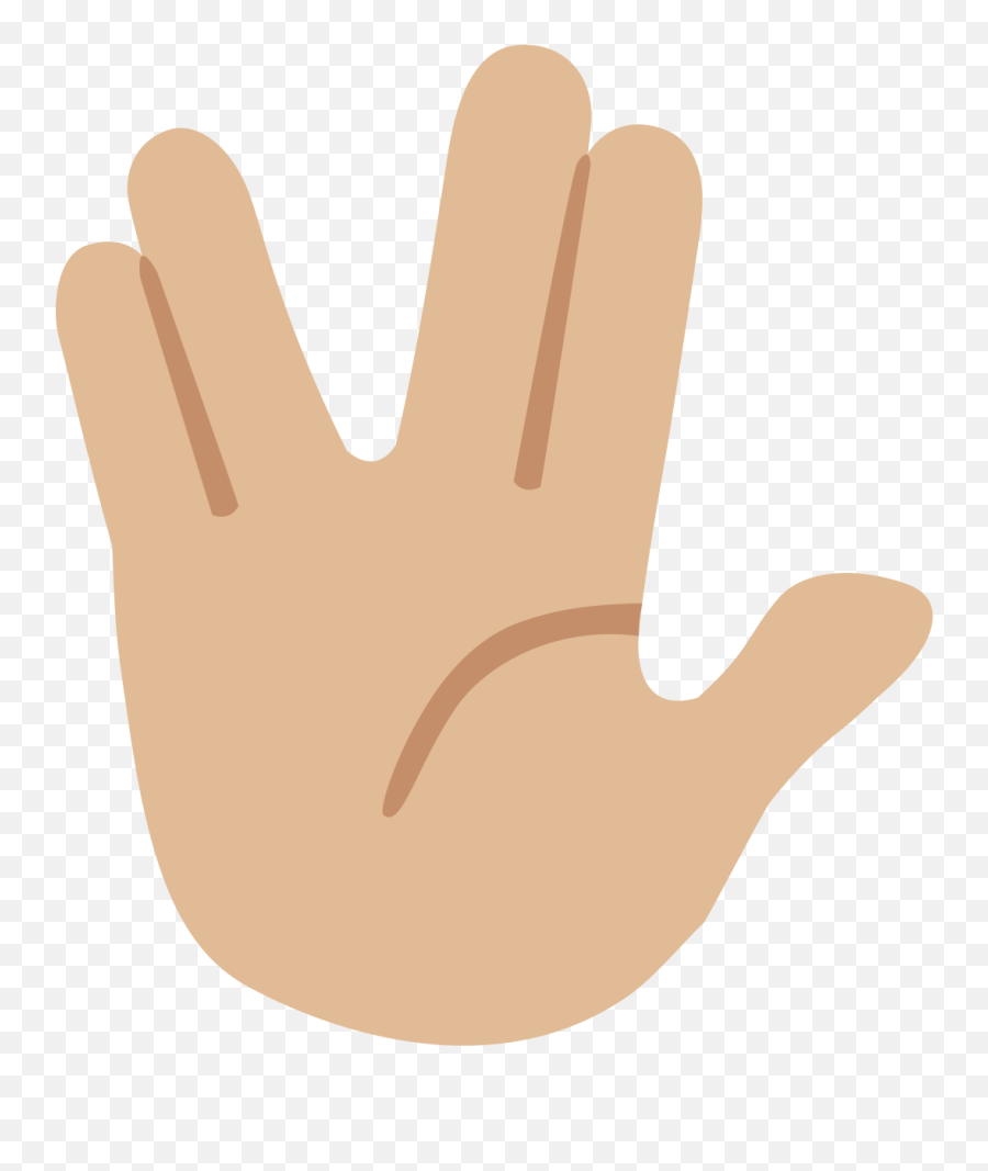 Vulcan Salute Emoji Clipart - Under,Saluting Emoji