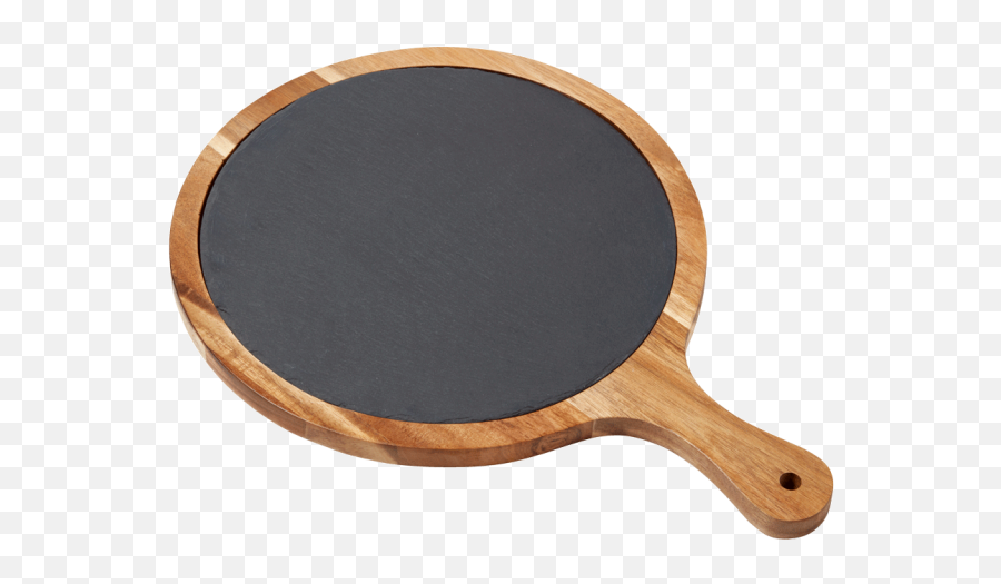 Round Slate Acacia Wood Cutting Board - Solid Emoji,Emojis In Racket