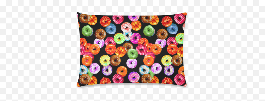 Colorful Yummy Donuts Pattern Custom - Decorative Emoji,Bourbon Emoticon