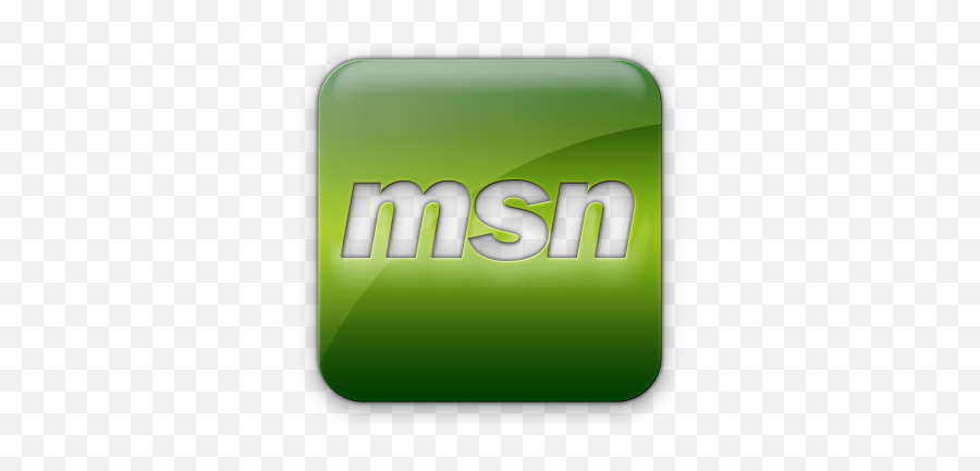 Logo Msn Square Icon Green Jelly Social Media Icon Sets - Msn Logo Green Emoji,Msn Emoticon Size