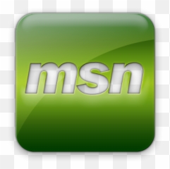 Logo Msn Square Icon Green Jelly Social Media Icon Sets - Msn Logo Green Emoji,Msn Emoticon Size
