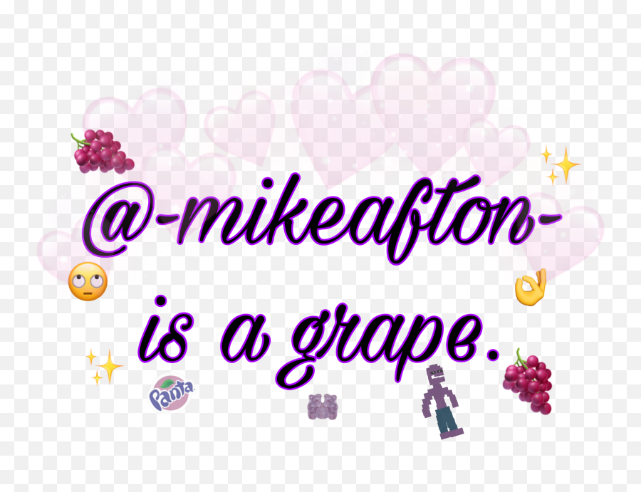 Mikeafton Sticker By 2k - Girly Emoji,White Grape Emoji