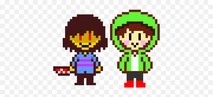 Pixel Art Gallery - Genocide Frisk Pixel Art Emoji,Chara Emotions