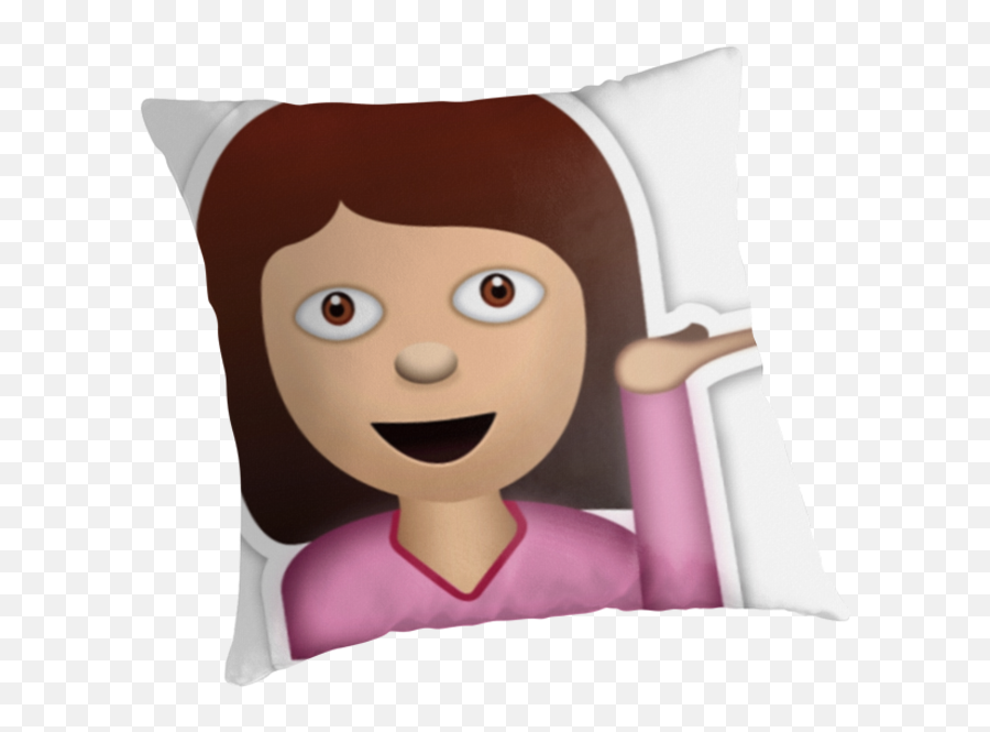 Sassy Girl Throw Pillows - Significado Dos Emojis De Mulher,Sassy Emoji