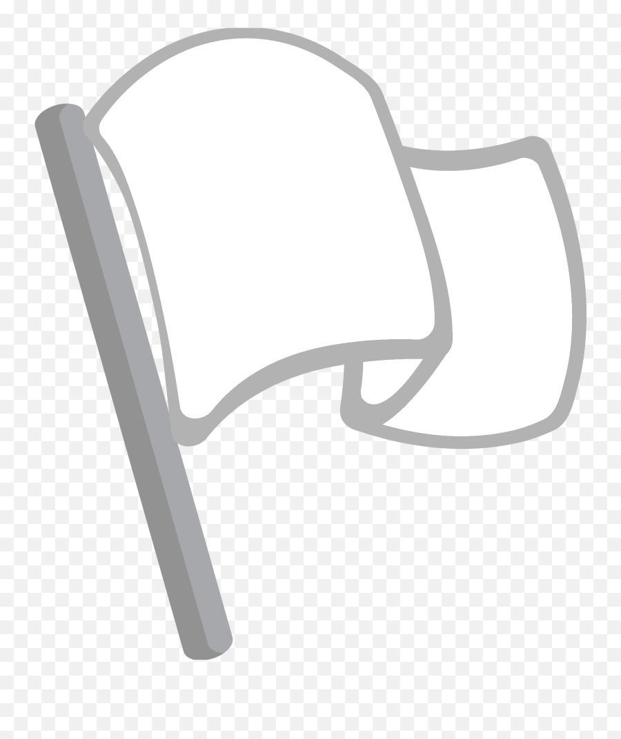 White Flag Emoji Clipart - Horizontal,White Flag Emoji