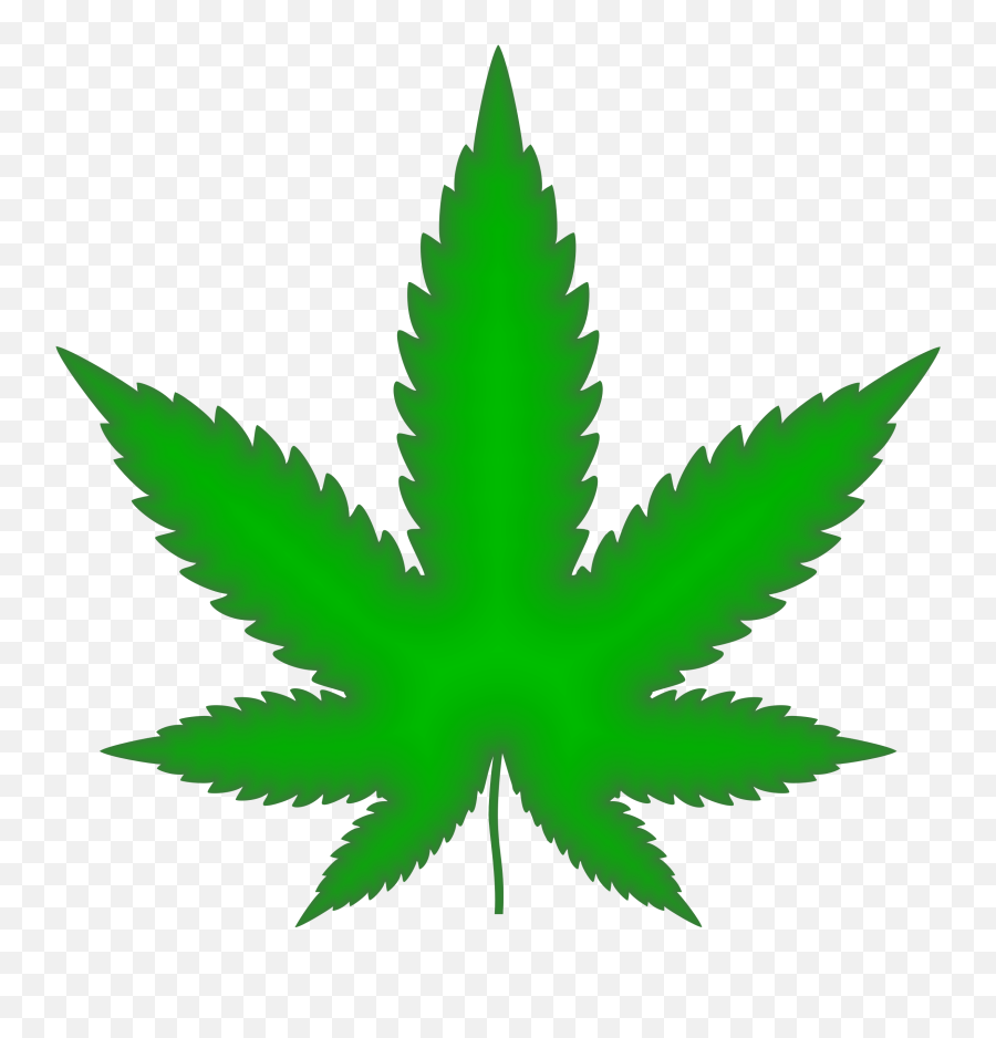 Marijuana Leaf Green Png Weed - Hoja De Marihuanas Dibujo Emoji,Leaf Emoji