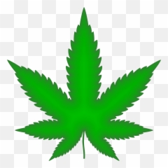 Marijuana Leaf Green Png Weed - Hoja De Marihuanas Dibujo Emoji,Leaf Emoji