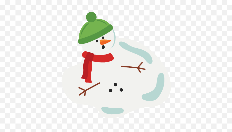 Melted Snowman Svg Scrapbook Cut File Cute Clipart Files For Emoji,Melting Snowman Emoticon