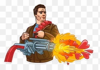 Terminator Sticker Pack - Stickers Cloud Emoji,Terminator + Emotions