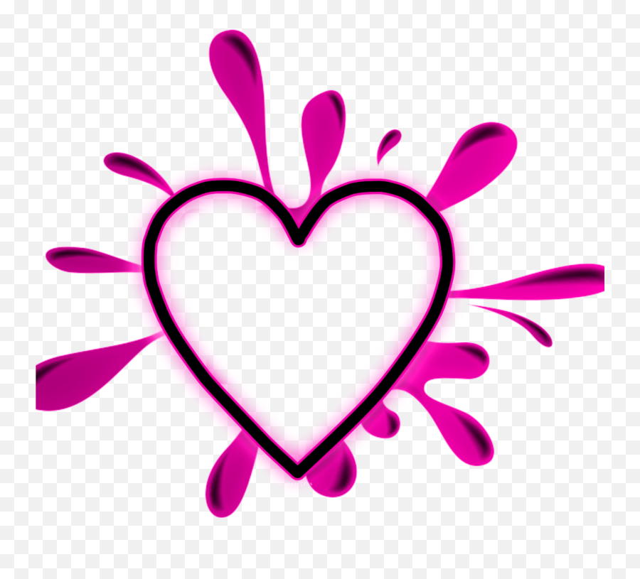 Freetoedit Heart Hearts Neon 329178079038211 By Alteregoss Emoji,Outline Heart Emoji