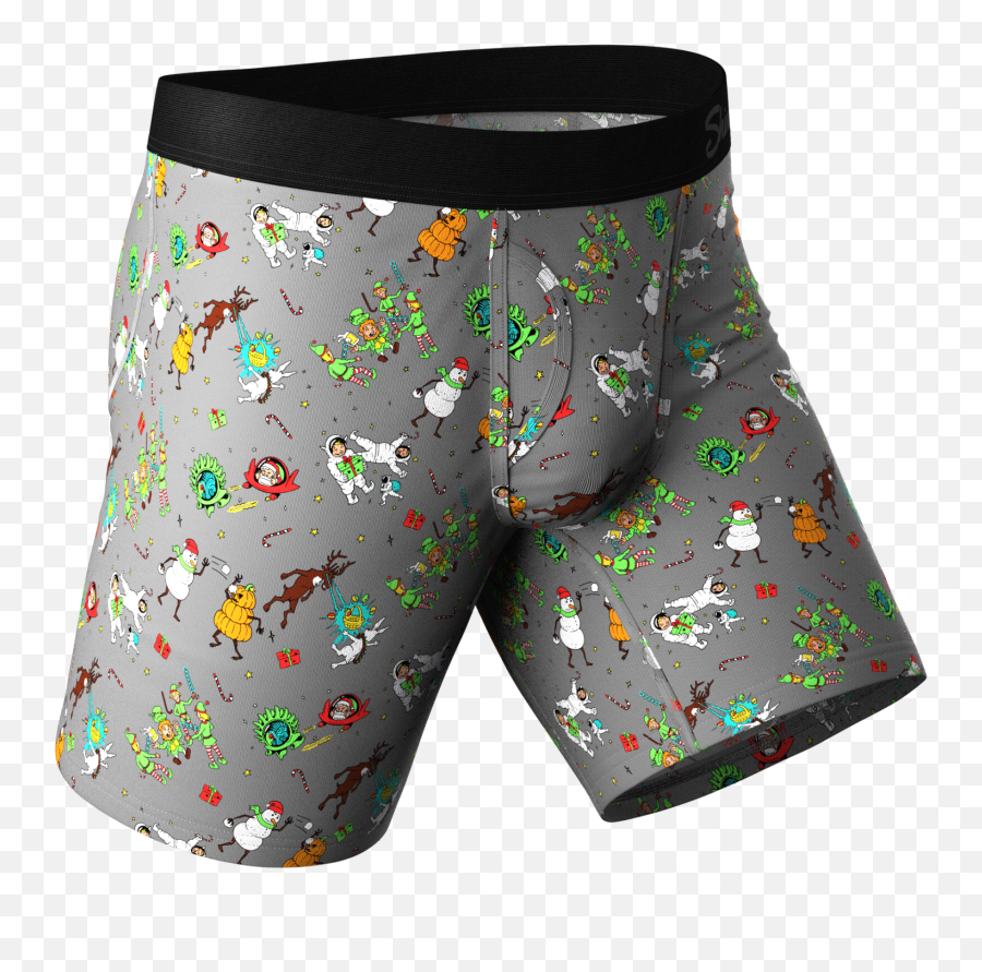 The Duel Holiday Ball Long Leg Hammock Pouch Underwear With Fly Emoji,Disco Man Emoji