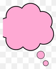 Thought Bubble Pink Png Svg Clip Art For Web - Download Emoji,Cloud Bubble Emoji