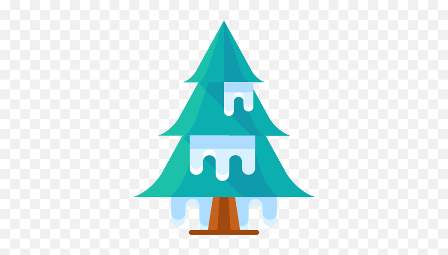 Cold Forest Plant Snow Tree Winter Icon - Free Download Emoji,Snowy Tree Emoji