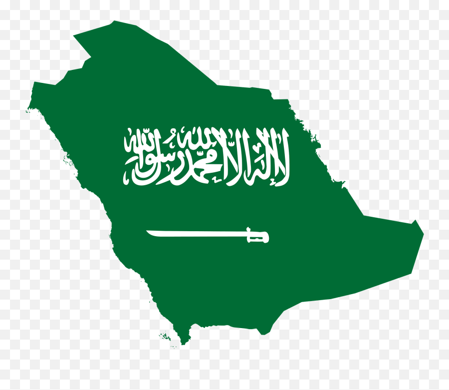 Saudi Arabia Map Flag Clipart - Saudi Arabia Flag Country Emoji,Colombia Flag Emoji