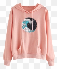 Sweatshirt Cute Shirt Clothes Sticker - Long Sleeve Emoji,Wave Emoji Shirt