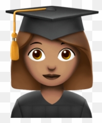 Download Free Png Female - Graduatestudentappleemoji Student Graduate Png Icon,Scholar Emoji