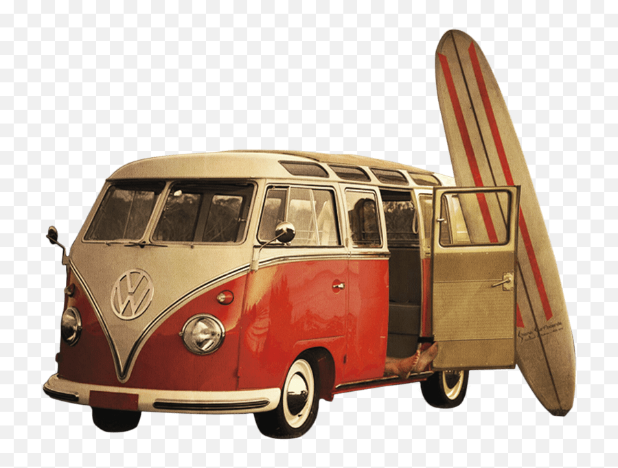 Minivan Clipart Vintage Van Vw Minivan - Volkswagen Van Png Emoji,Minivan Emoji