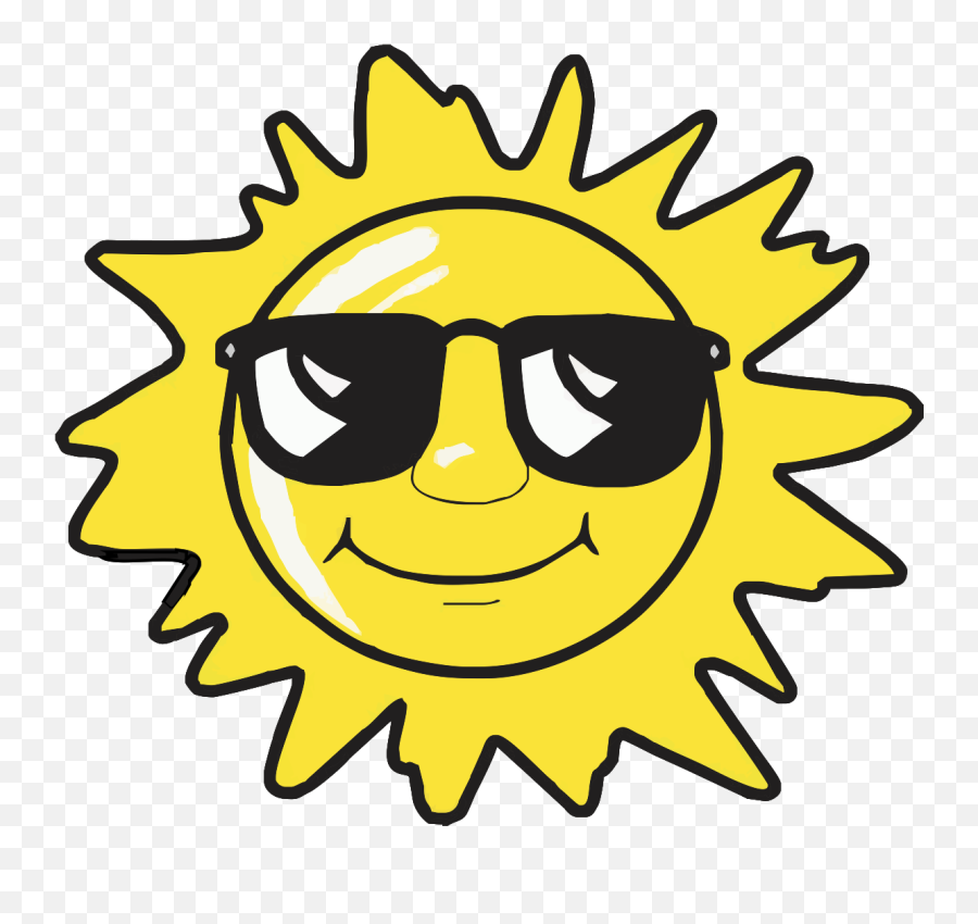 Sunny Park Langebaan - Hot Sun Clip Art Emoji,Kamina Shades Emoticon