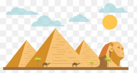 Sphynx Clipart Pyramids - Pyramid Of Giza Cartoon Emoji,Pyramid Emoji