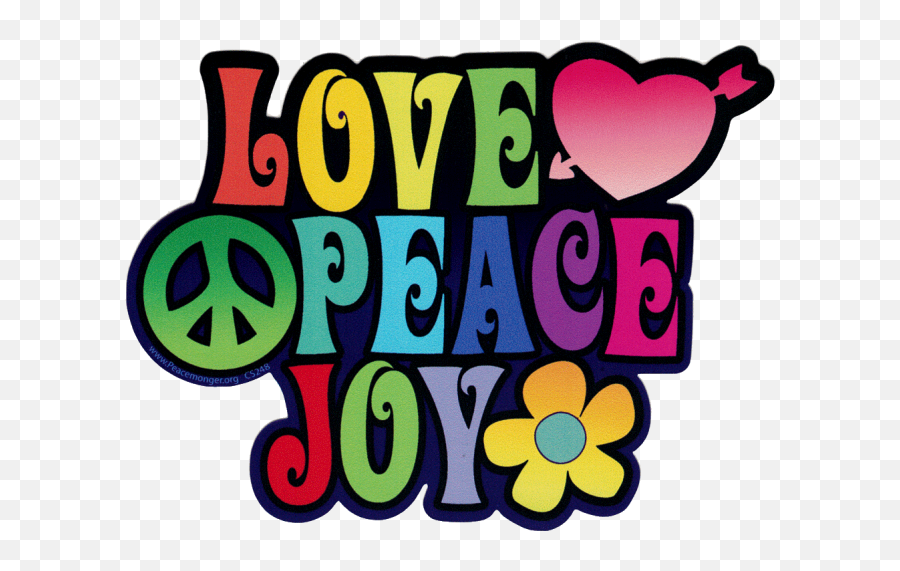 Love Peace And Joy Png - Hippie Clipart Png Emoji,Peace And Love Emoji