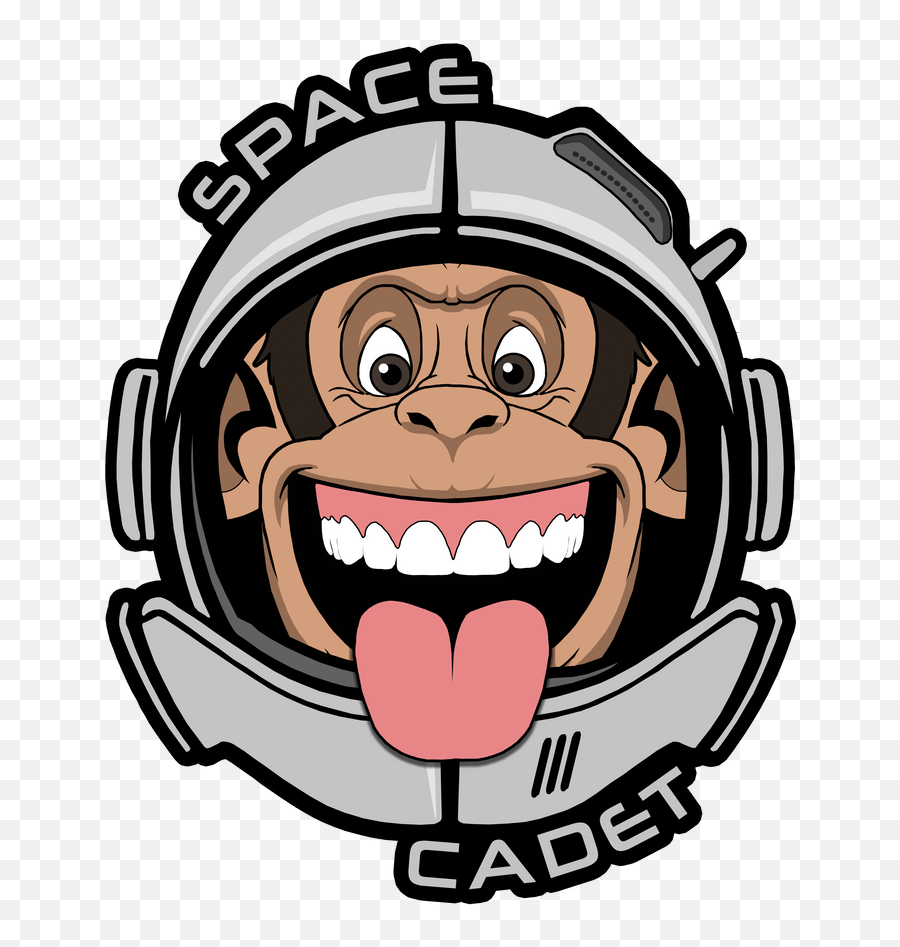 Space Cadet Chimp - Monkey Emoji,Astronaut Emoticon