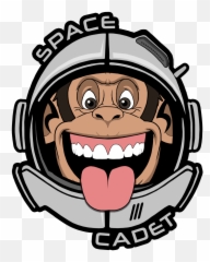 Space Cadet Chimp - Monkey Emoji,Astronaut Emoticon