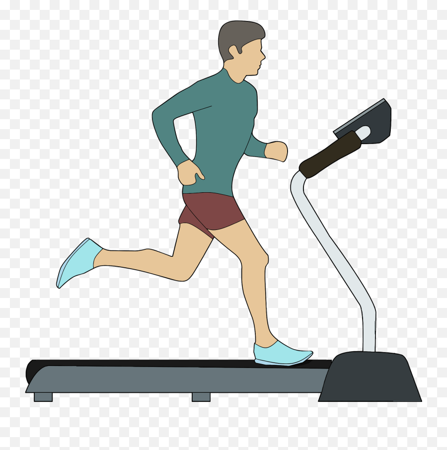 Man On Treadmill Clipart Free Download Transparent Png - Treadmill Clipart Emoji,Dumbell Emojis