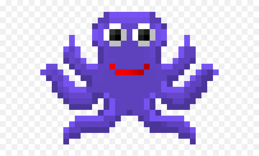 Happy Purple Octopus - Blok M Plaza Emoji,:octopus: Emoticon