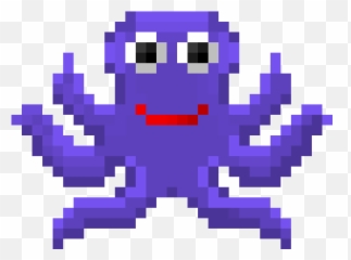 Happy Purple Octopus - Blok M Plaza Emoji,:octopus: Emoticon