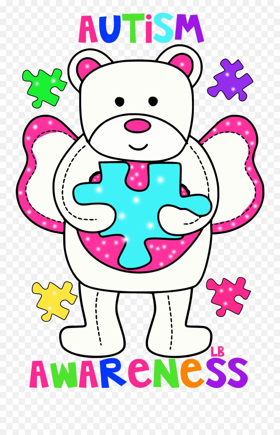 Autism Puzzle Piece Transparent - Clip Art Library Autism Clipart Cute Emoji,Autism Awareness Emojis